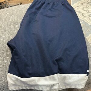 Men's Navy and White Shorts